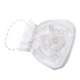 thumbnail image 4 of FELTECHELECTR Bolso de mano para dama de honor, de satén blanco, decorado con flores (perla de flor), 4 of 7