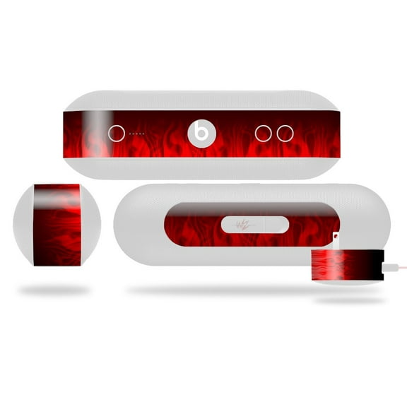 Decal Style Wrap Skin fits Beats Pill Plus Fire Red (BEATS PILL NOT INCLUDED) by WraptorSkinz