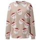 thumbnail image 2 of Gibobby Sudaderas navideñas Blusa de sudadera estampada con cuello redondo y manga larga para entrenamiento diario en casa y al libre para mujer(Caqui,CH), 2 of 5