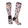 thumbnail image 4 of Balery Abstract Leopard Print Fun Novelty Socks Men'S Women'S Crew Socks Funny Crazy Novelty Socks Quirky And Cool Socks, 4 of 9