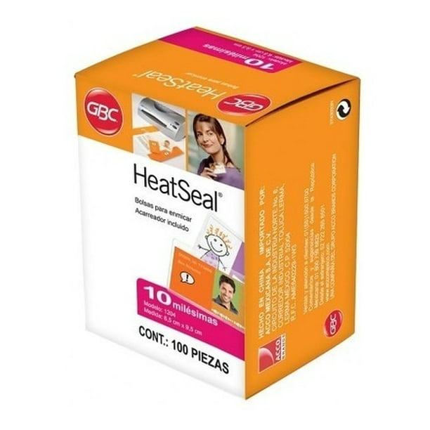 Mica Térmica Heatseal De 9 X 13.5 Cm 10 Mm C/100 Piezas Gbc AleJaz GEQDK