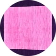 thumbnail image 1 of Ahgly Company Indoor Round Oriental Pink Modern Area Rugs, 5' Round, 1 of 4