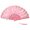Pink White, variant on Women's Feathered Fan Vintage 1920s Styles Flapper Folding Handheld Lace Fan for Wedding and Halloween Cosplay Party