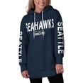 thumbnail image 4 of Women's G-III 4Her by Carl Banks College Navy Seattle Seahawks Extra Point Pullover Hoodie, 4 of 4