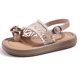 thumbnail image 2 of Sandalias de Vestido de Niña Pequeña Glitter Brillante Y Estrella Cómodas Correas Ajustables de Apertura Seguras Sandalias Planas No Solas con Correas de Tobillo, 2 of 6