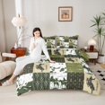 thumbnail image 6 of Manfei Rustic Horse Animal Bedding Comforter Set for Adult, Green Hippie Aztec Twin Comforter Sets, Southwestern Theme Reversible Bedding Set, Microfiber Bedroom Decor, 2-Piece, 6 of 9