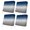 Blue, variant on Outdoor Patio Cushion Covers 4 Pack Pink and Grey Ombre Patio Chair Cushion Covers with Ties and Zipper Gradient Gradual Color Waterproof Outdoor Seat Cushion Covers for Patio Furniture 20"x18"