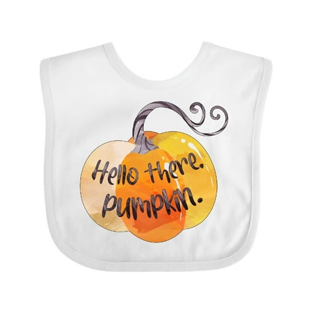 

Inktastic Fall Hello There Pumpkin Gift Baby Boy or Baby Girl Bib