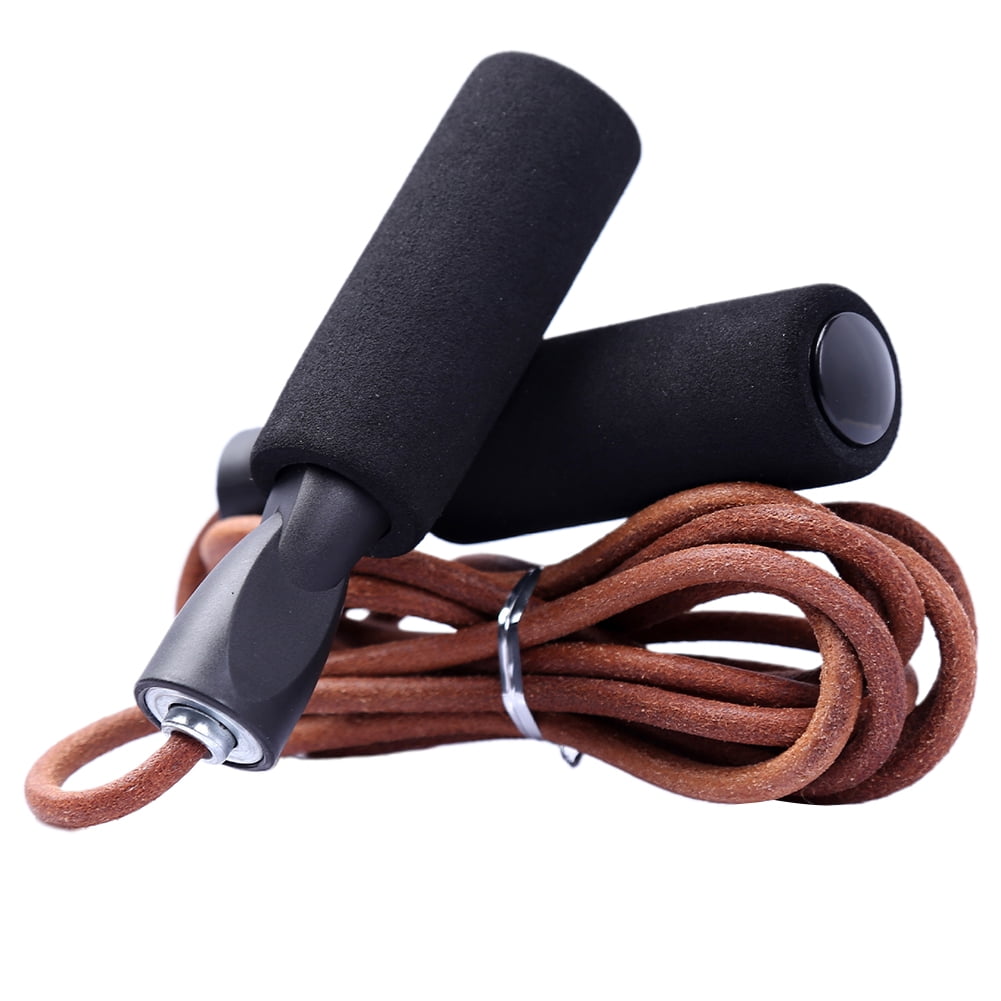 Boxing Leather Skipping Rope Jump Speed Rope for Body Fitness Exercise Training 