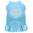 thumbnail image 1 of Chevron Heart Screen Print Dress Baby Blue 4X (22), 1 of 1
