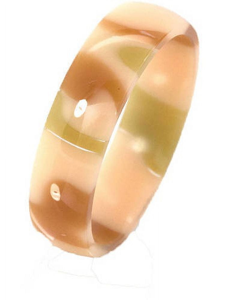 6mm Half-Round Desert Camo Swirl Stackable Ring