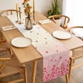 thumbnail image 3 of Valentine's Day Table Runner - 108 Inch Long, Kitchen Dining Table Runner Dresser Scarves, Red Love Branches Modern Minimalism Pink Farmhouse Decor for Coffee Tables Wedding Party Banquet, 3 of 8