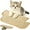 L(3.54 × 13.39 in), variant on Interactive Catnip Chew Toy, 6000mg Organic Catnip & Soft Sisal Material, Indoor Kitten Scratching Pad & Kicker Toy for Anxiety Relief and Interactive Play.