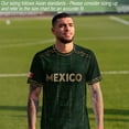 thumbnail image 6 of Zimjoy Men's 2026 Mexico Jersey Shirts Mexican Soccer Jerseys for Men Short Sleeve Crew Neck Athletic Soccer T Shirts Army Green L, 6 of 8