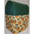 thumbnail image 1 of Quilted Sunflowers Cover Compatible with Sunbeam Mixmaster (Hunter Green), 1 of 1