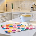thumbnail image 6 of Yayeee Dish Drying Mat for Kitchen Counter 16"x18" Microfiber Absorbent Pad, Watercolor Circles, 6 of 7