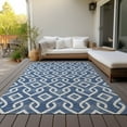 thumbnail image 6 of Addison Rugs Chantille Indoor/Outdoor Transitional Geometric Navy Washable Rectangle Rug, 3' x 5', 6 of 6