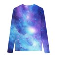 thumbnail image 4 of MKOSPLRT Girl's Tops Crew Neck Sparkly Print Sihrts Long Sleeve 3D Print T Shirts Lounge Blouses Glitter Tees Gifts for Kid 3-14 Years, 4 of 4
