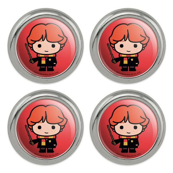 Harry Potter Ron Cute Chibi Character Metal Craft Sewing Novelty Buttons - Set of 4