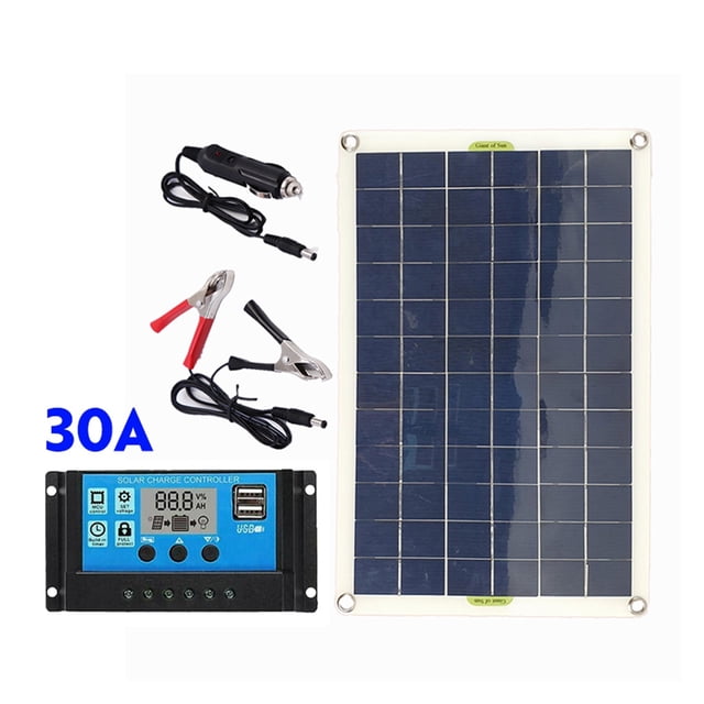 100W Solar Panel Kit Complete 12V USB With 100A Controller Solar Cells for Car Capming Yacht RV Moblie Phone Battery Charger ,Easy to Install