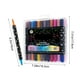 thumbnail image 3 of Rotuladores de purpurina Pack de 24 Tintas nacaradas de dos colores con punta doble Fluorescente de alta luminosidad y sin sangrado Multicolor Set de 48 tonos para tarjetas de scrapbooking de arte, 3 of 6