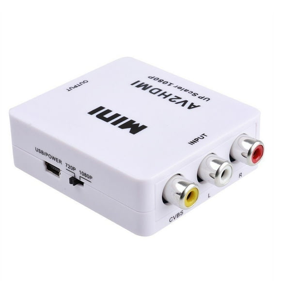 axGear RCA AV Audio Video Composite to HDMI 1080P Converter With Power Adapter