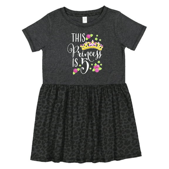 Inktastic This Princess is Five 5th Birthday Girls Toddler Dress