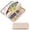 Beige, variant on Large Capacity Pencil Case with 3 Compartments, Double‑Open & Four‑Open Design, Portable Pen Pouch for Students, Teens and Adults