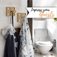 thumbnail image 6 of Autumn Alley Two Bathroom Towel and Robe Hooks, Antique Gold Metal Modern Unique Style, 2 Pack, 6 of 9