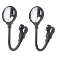 thumbnail image 3 of TEHAUX Bike Mirrors Handlebars Adjustable Clear Vision Plastic 2Pcs 14.7X3In, 3 of 7