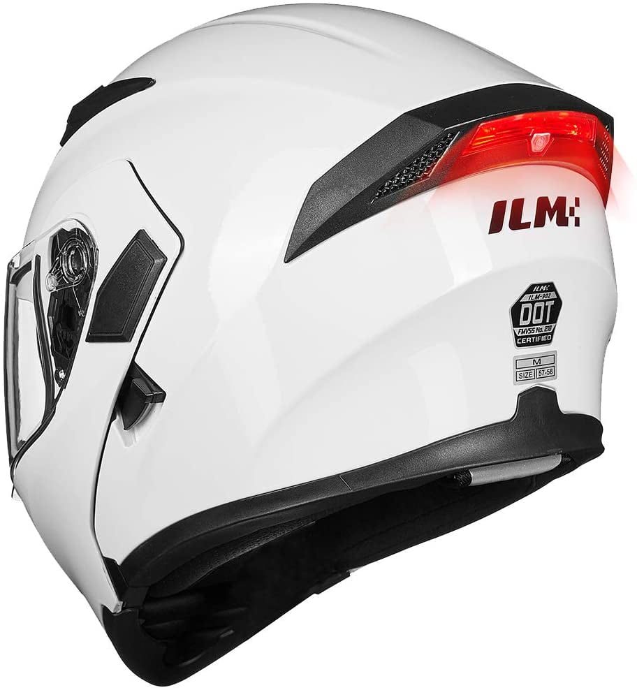Motorcycle Bluetooth Helmets,Full Face Flip Up Dual Visors Modular Helmets,DOT Approved Helmet,Men and Women Motorbike Helmets
