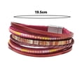thumbnail image 5 of Xinyolin Bohemia Multi-layer Women Bracelet Faux Leather Ethnic Boho Style Handmade Girls Cuff Bracelet Fashion Jewelry, 5 of 7