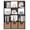 Black, variant on 12 Cube Storage Shelf Organizer Bookshelf with Open Back Closet Cabinet, DIY Plastic Modular Book Shelf for Organizing Closet Bins