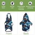 thumbnail image 6 of Honeii Playful Whales Underwater Scene Print Small Dog Hoodies Pet Hooded Sweatshirts Fall Winter Puppy Cat Sweaters Warm Clothes for Small Dogs Outfits Costume-XX-Large, 6 of 7