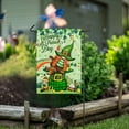 thumbnail image 4 of Chmadoxn Spring St. Patrick's Day Garden Flag, St Patricks Day Accessories, 12x18 Inch Double Sided, Burlap Lucky Shamrock Welcome Yard Flag Banner Home Outdoor Decor, 4 of 6