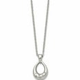 thumbnail image 3 of Stainless Steel Polished With Cz Teardrop 18In Necklace Made In China -Jewelry By Sweet Pea, 3 of 8