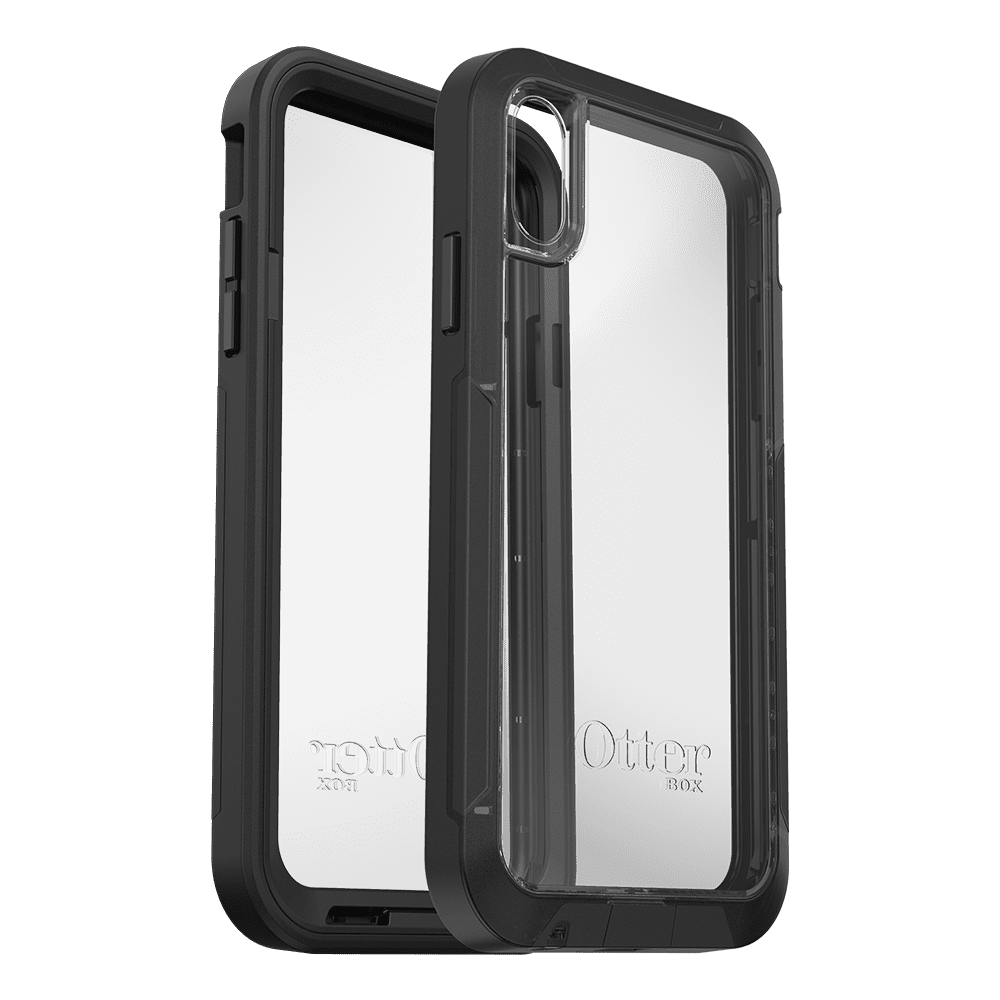 Otterbox Pursuit Series Case for iPhone XR, Black and Clear