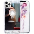 thumbnail image 2 of for iPhone 11 Pro Diamond Glitter Case Mirror Makeup Cute for Girls Women Protective Cover with Bling Crystal Rhinestone Ring Holder Finger Grip Stand Kickstand Case for iPhone 11 Pro Silver, 2 of 10