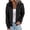 Black, variant on Bexdxz Women Casual Full Zip Up Cardigan Basic Jacket Lightweight Long Sleeve Sweatshirt Solid Color Jacket With Pockets Coffee 2XL