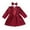 q#75Red137, variant on MEZZALL Kids Dresses Long Sleeve Corduroy Pinafore Dress And Headband For Baby Toddler Girls Ruffled Outfit With Snap Buttons Party Wear Cute Christmas O-Neck Sundress