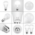 thumbnail image 3 of 10-Pack Dusk to Dawn Light Bulbs Outdoor 80 Watt Equivalent, 9W 6000K,800 Lumen, Motion Sensing LED Bulb for Wall lamp Porch Garage Yard Light, 3 of 8