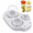 White, variant on Lethargic 3-in-1 Egg Slicer for Hard Boiled Eggs, 7.9 x 5.7 x 3.15 in Stainless Steel Wire Manual Cutter for Kitchen Use.