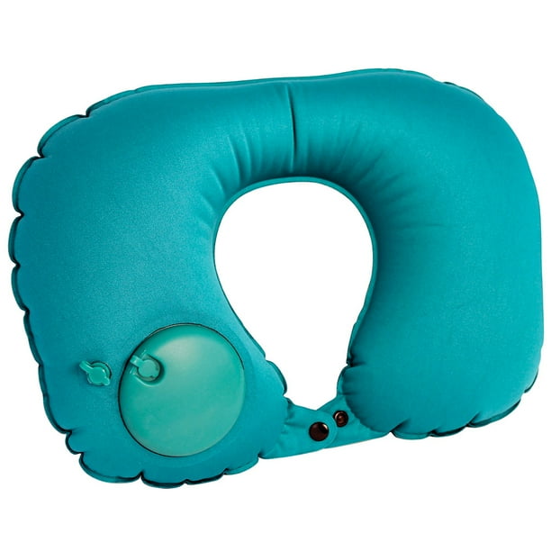 INC. Inflatable Neck Travel Pillow w/ BuiltIn Pump Home