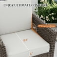 thumbnail image 2 of INTER HUT 3PCS Outdoor Patio Wicker Bistro Sets with Side Table, Rattan Conversation Furniture for Porch, Backyard, Deck, Poolside, Garden, Beige, 2 of 9