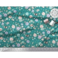 thumbnail image 3 of Soimoi Green Georgette Viscose Fabric Dot & Arrow Tribal Print Fabric by the Yard 42 Inch Wide, 3 of 3