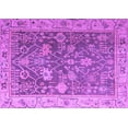 thumbnail image 1 of Ahgly Company Indoor Rectangle Abstract Purple Modern Area Rugs, 2' x 5', 1 of 4