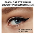 thumbnail image 6 of L'Oreal Paris Infallible Flash Cat Eye Waterproof Brush Tip Liquid Eyeliner, Black, 6 of 7