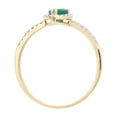 thumbnail image 4 of 18ct Gold Jewelco London Diamond Pear Emerald Pear Raindrop Halo Cluster Ring, 4 of 7