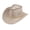 Light Khaki, variant on Joernso Western Cowboy Hat with Windbreak Rope for Men, Wide Brim Linen Sun Hat for Outdoor Travel, Halloween Cosplay Costume, Breathable Fedora Hats for Party
