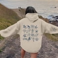 thumbnail image 2 of Wovix Women's Hoodie Rose Letter Print Hooded Pullover with Pocket Sweatshirt Long Sleeve for Daily, 2 of 7